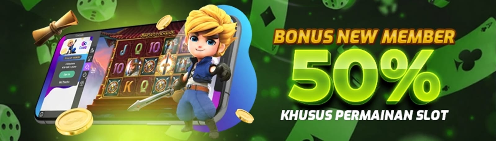 BONUS NEW MEMBER 50%